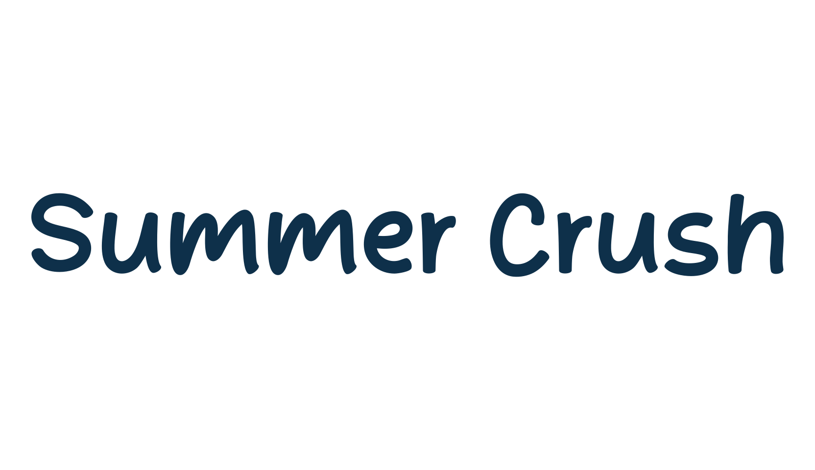 Summer Crush, script handwritten fancy decorative calligraphy font preview