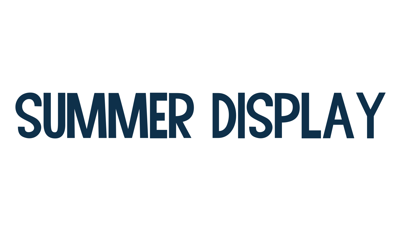 Summer Display, fancy cartoon decorative comic font preview