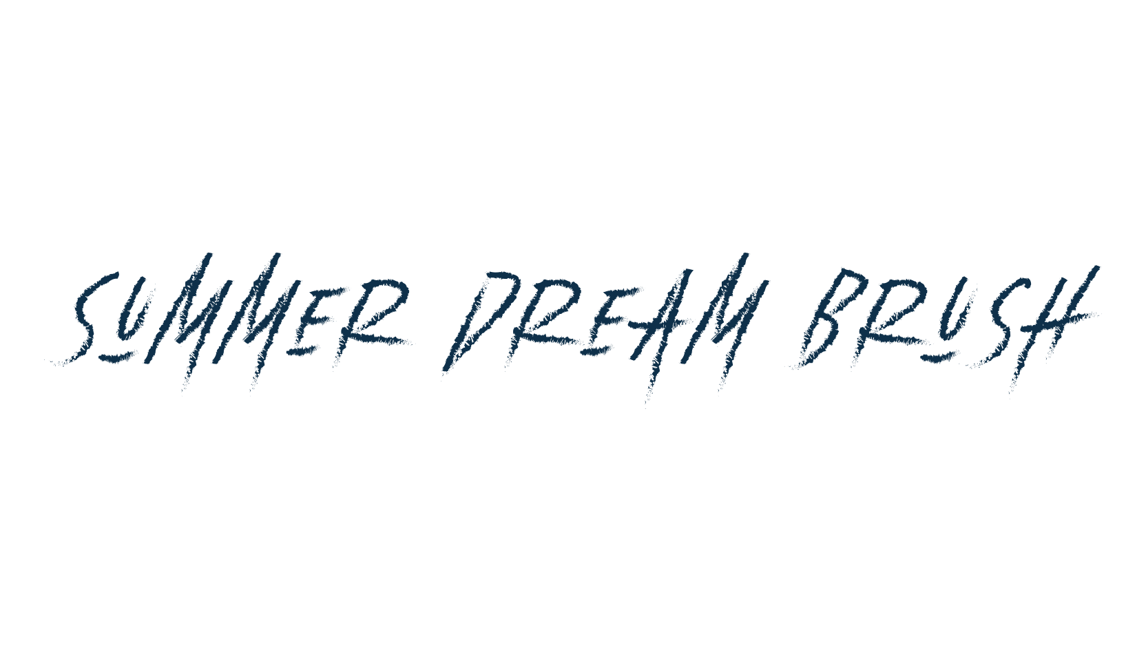 Summer Dream Brush, script brush fancy decorative calligraphy font preview