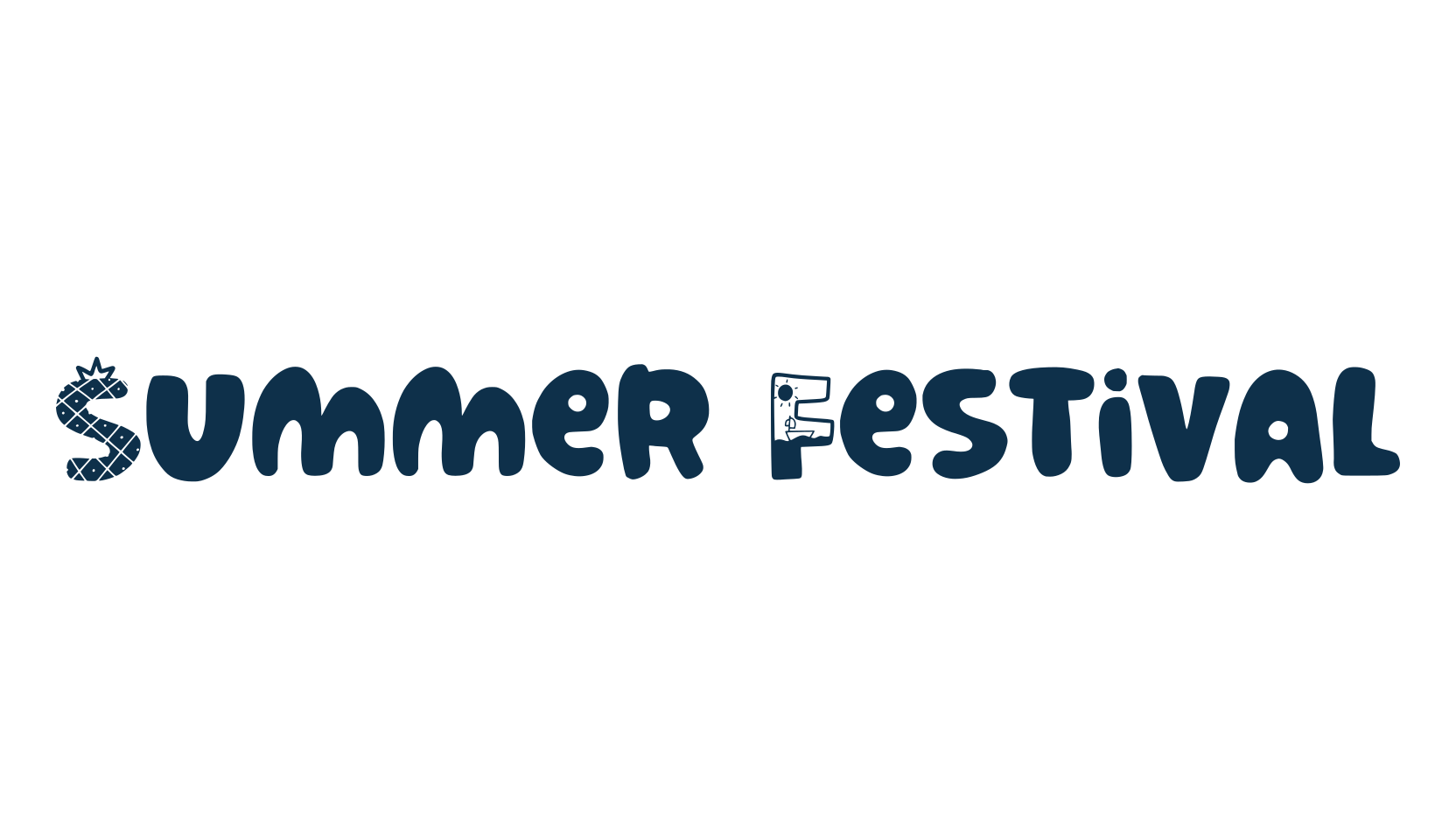 Summer Festival, fancy cartoon decorative font preview