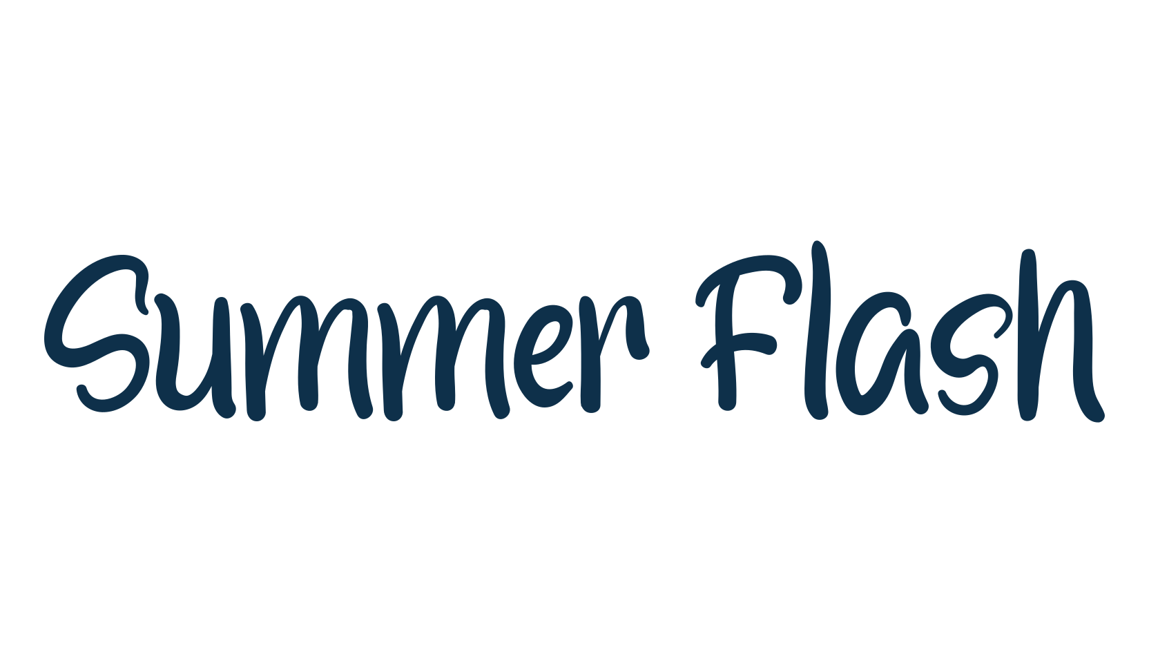 Summer Flash, fancy decorative font preview