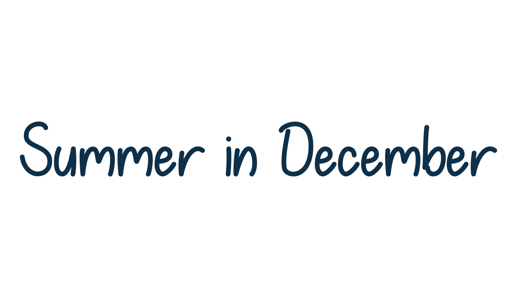 Summer in December, script handwritten fancy decorative calligraphy font preview