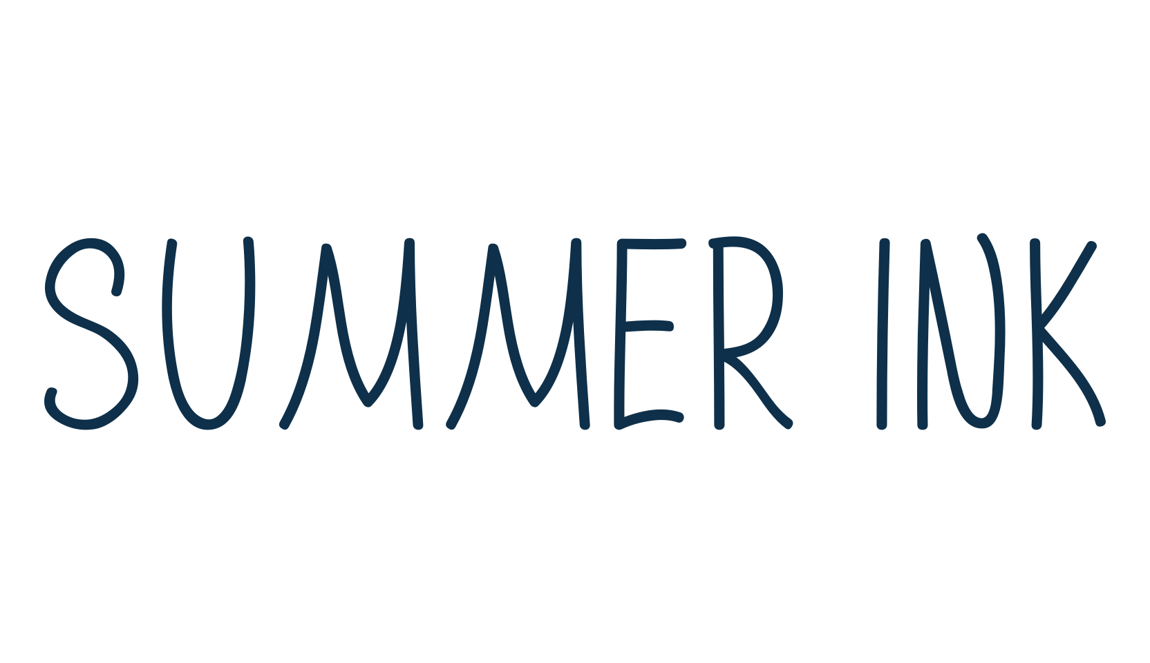 Summer Ink, script handwritten fancy decorative calligraphy font preview