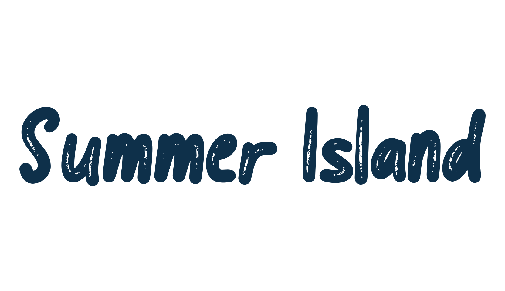 Summer Island, various font preview
