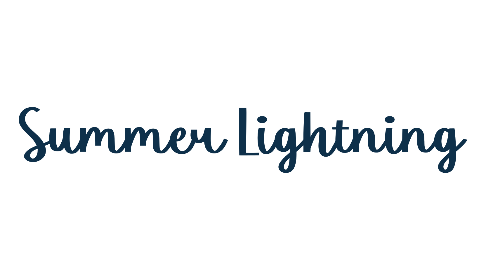 Summer Lightning, various font preview