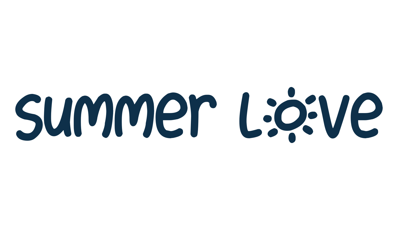 Summer Love, handwriting font preview