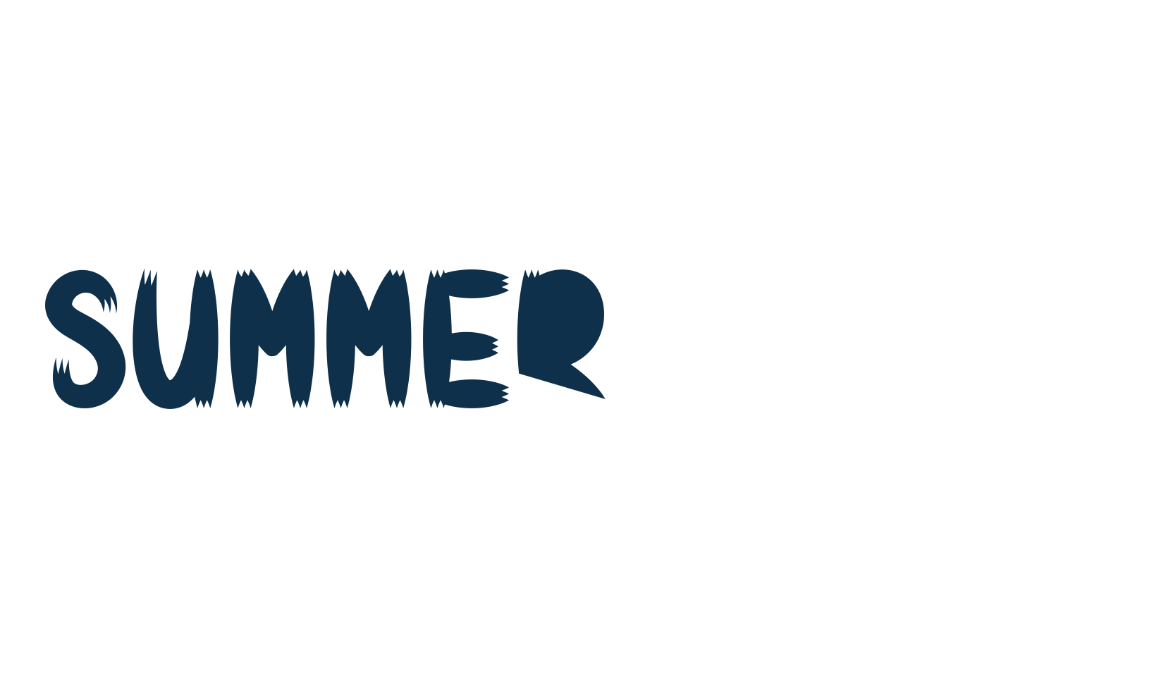 Summer Lucky, brush font preview