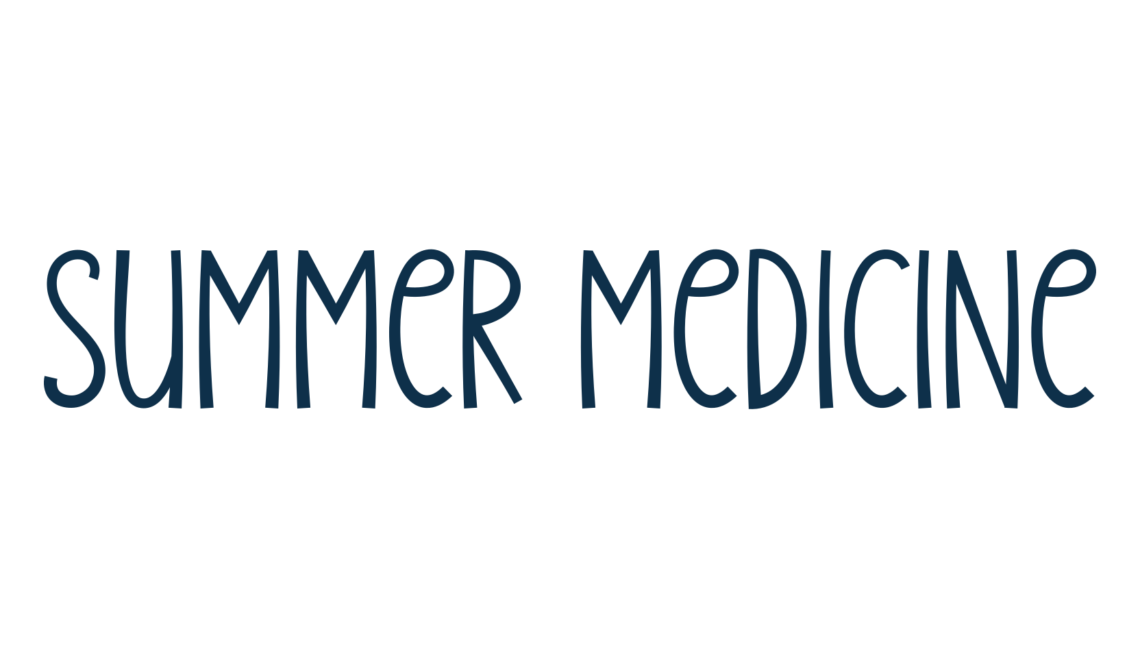 Summer Medicine, fancy various decorative script calligraphy font preview
