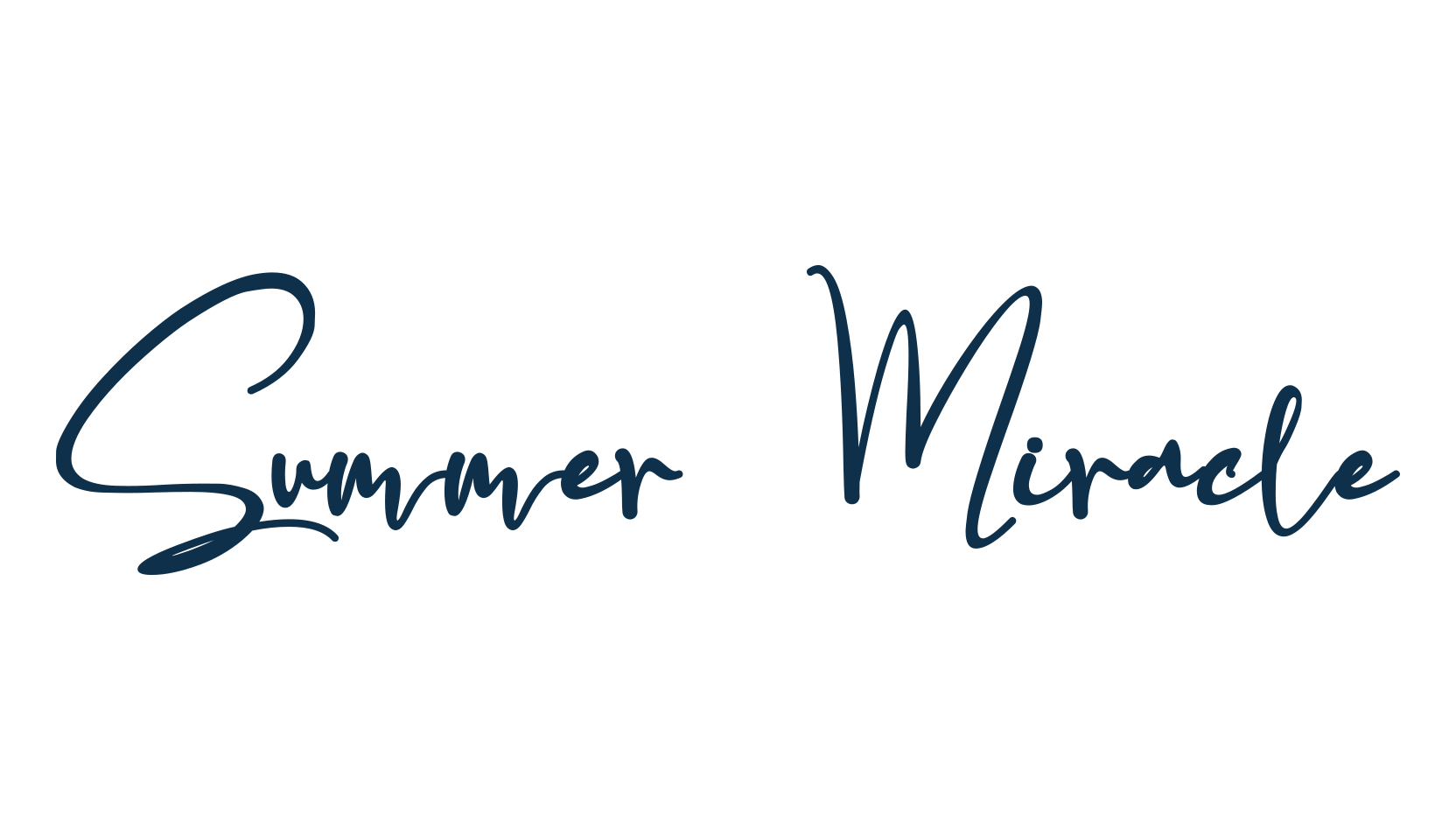 Summer Miracle, script handwritten fancy decorative calligraphy font preview