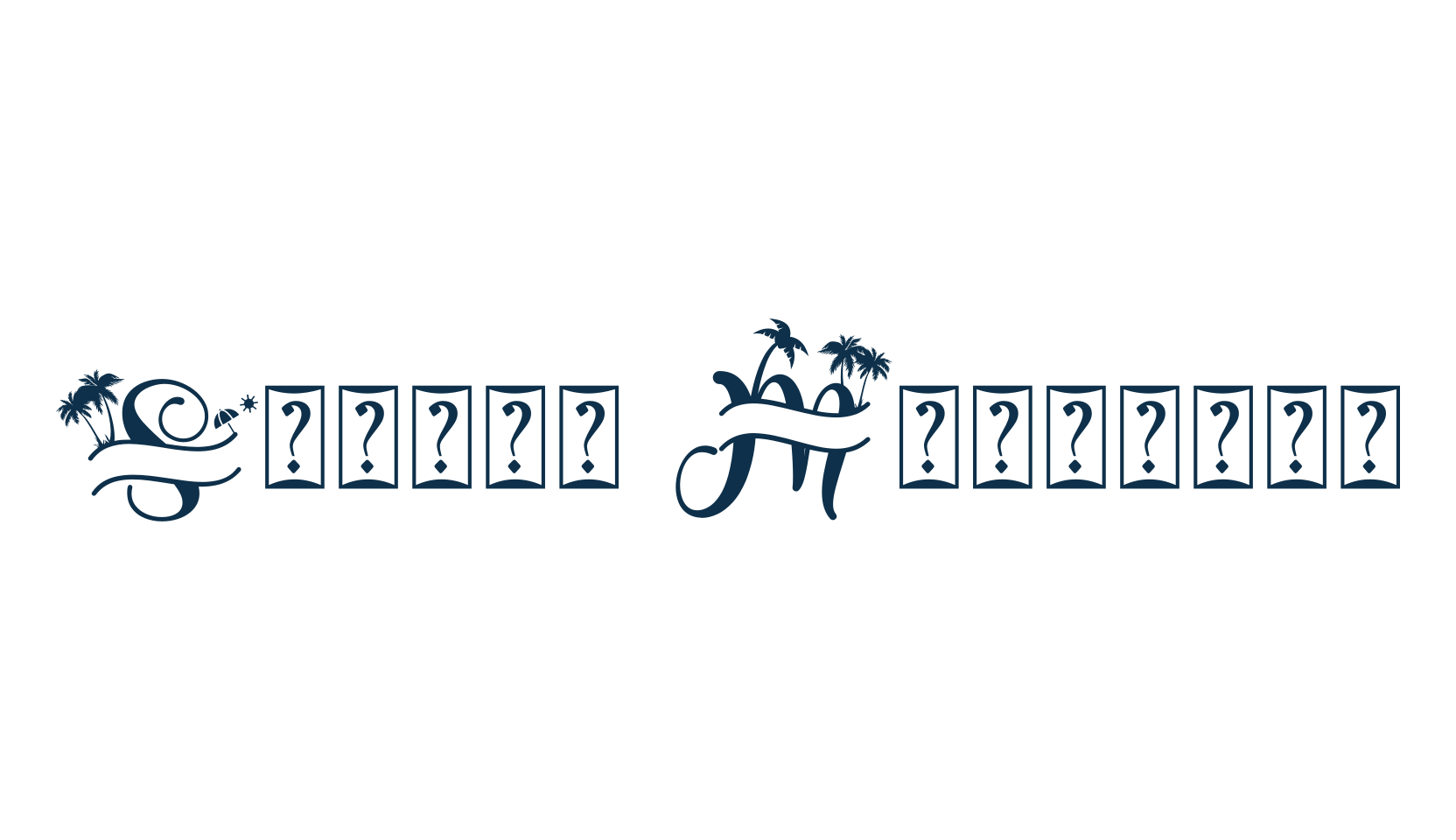 Summer Monogram, initials font preview