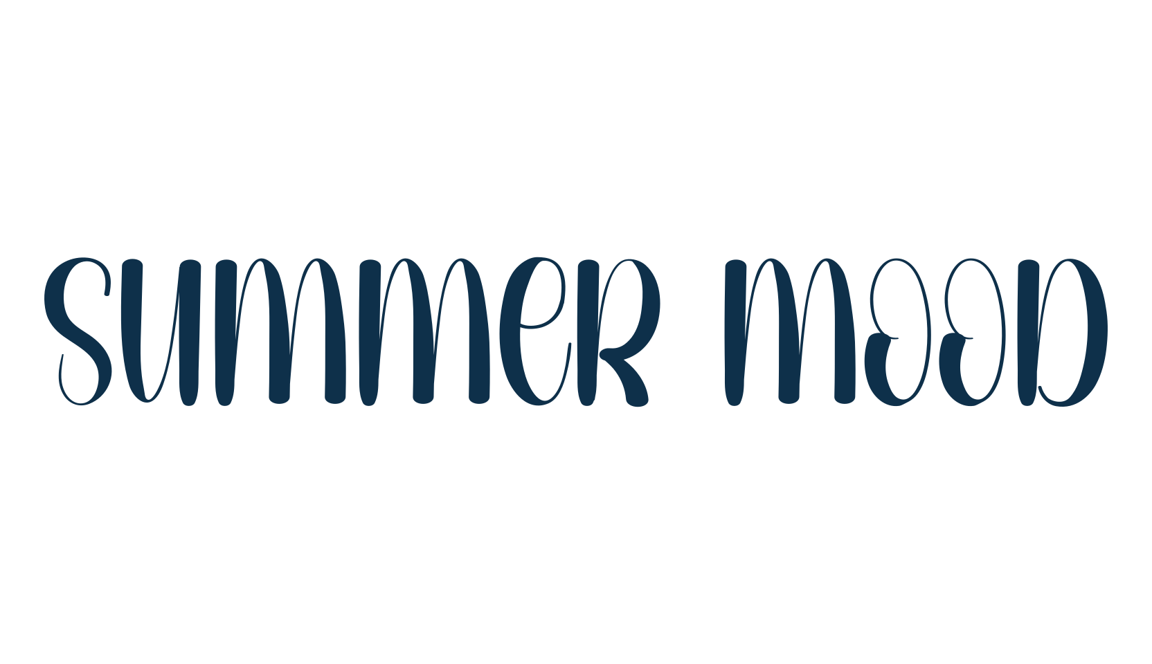 Summer Mood, display market font preview