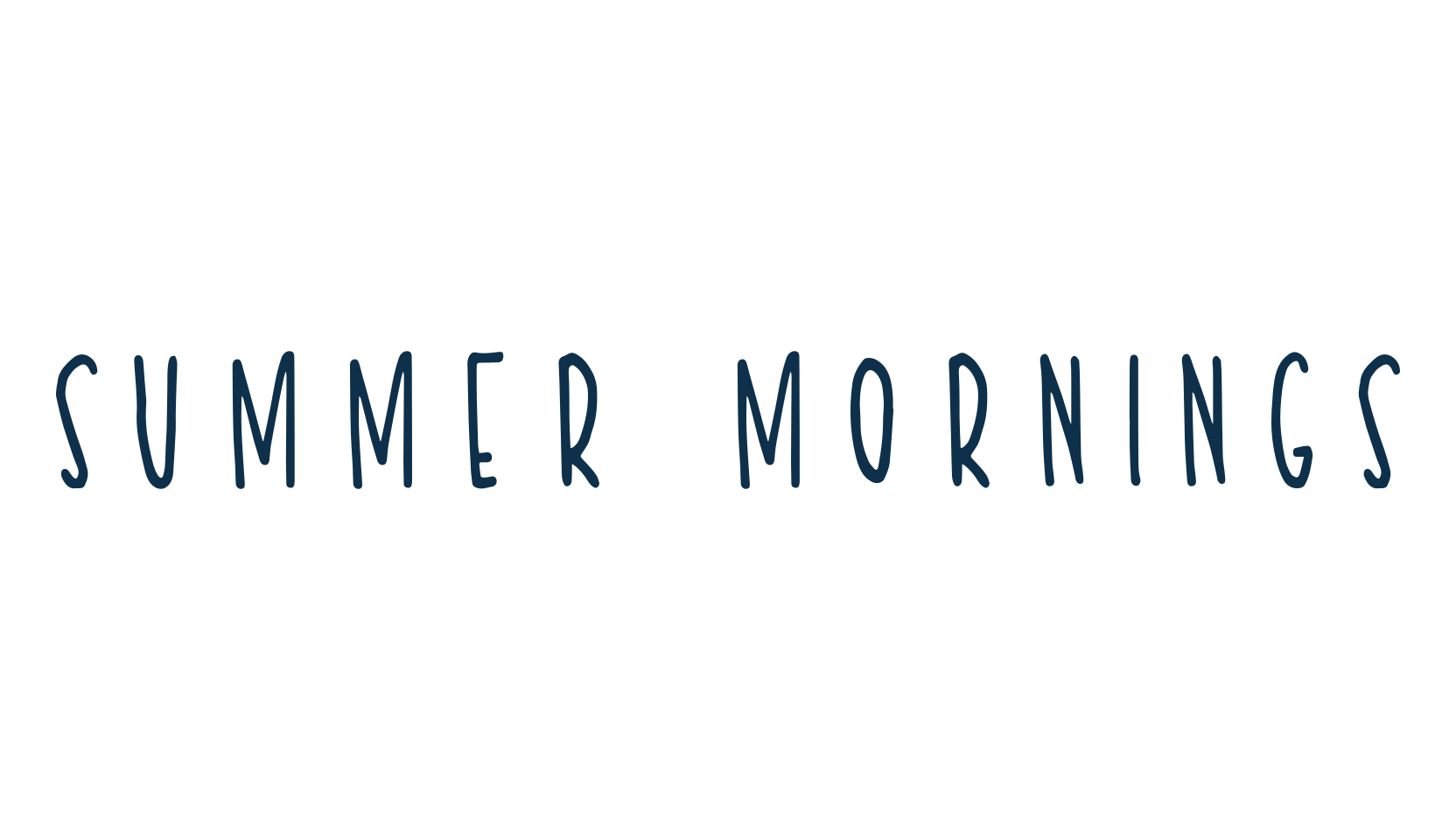 Summer Mornings, script handwritten fancy decorative calligraphy font preview