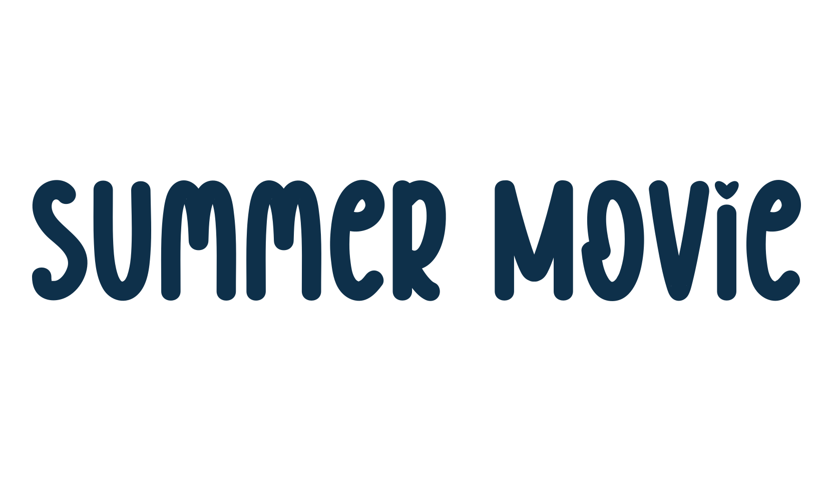 Summer Movie, fancy various decorative script calligraphy font preview