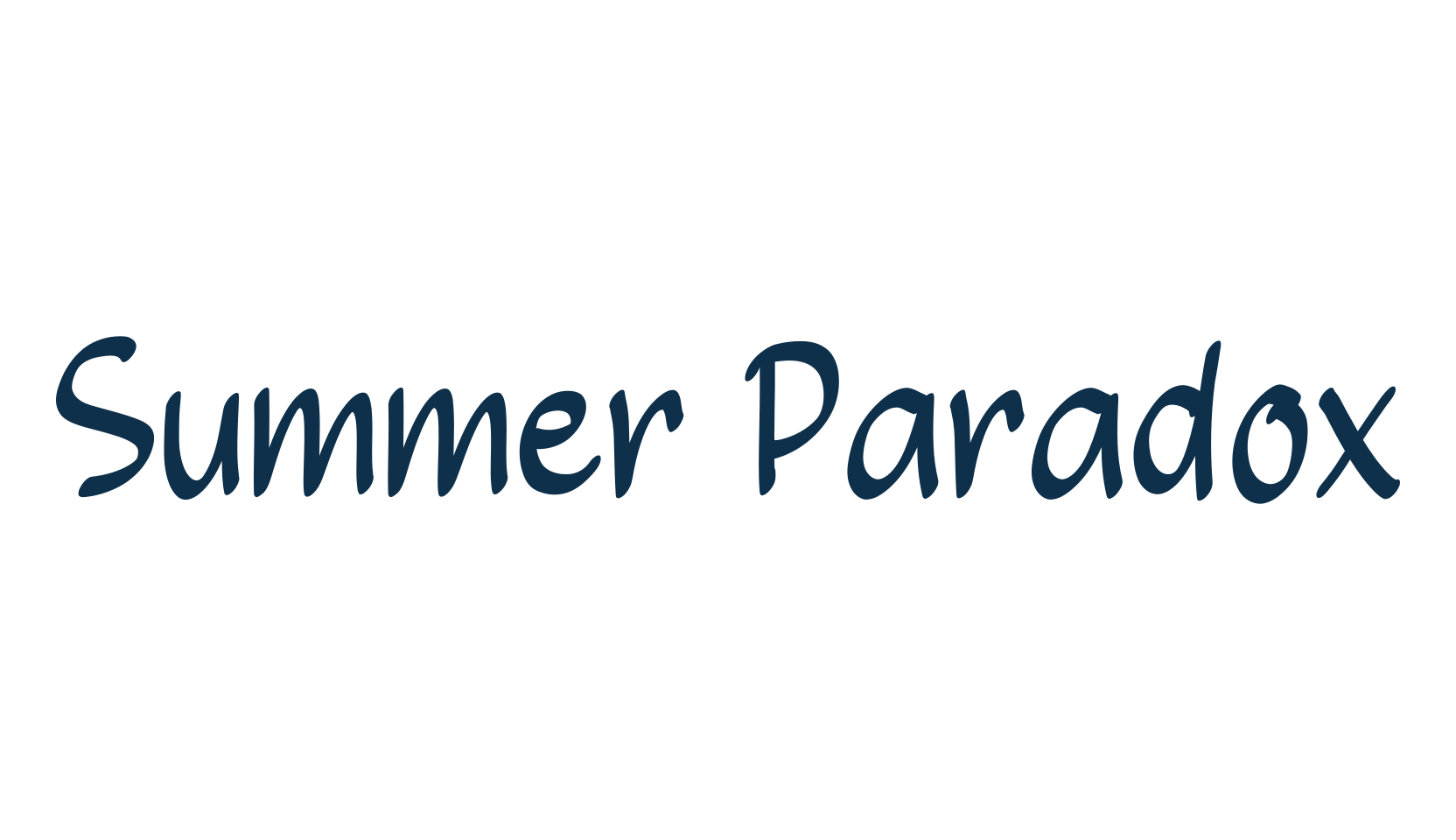 Summer Paradox, handwriting font preview