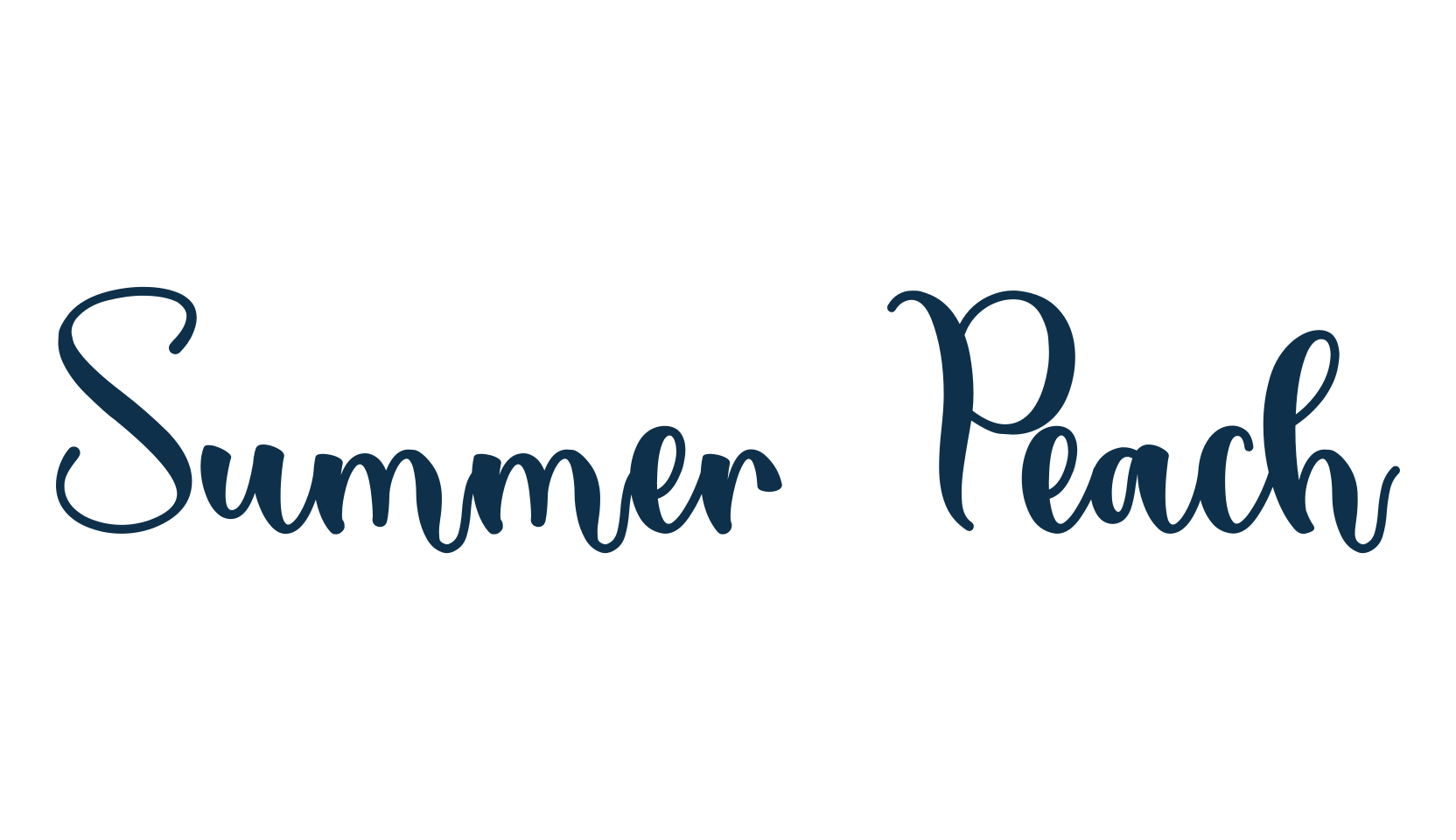 Summer Peach, fancy decorative font preview