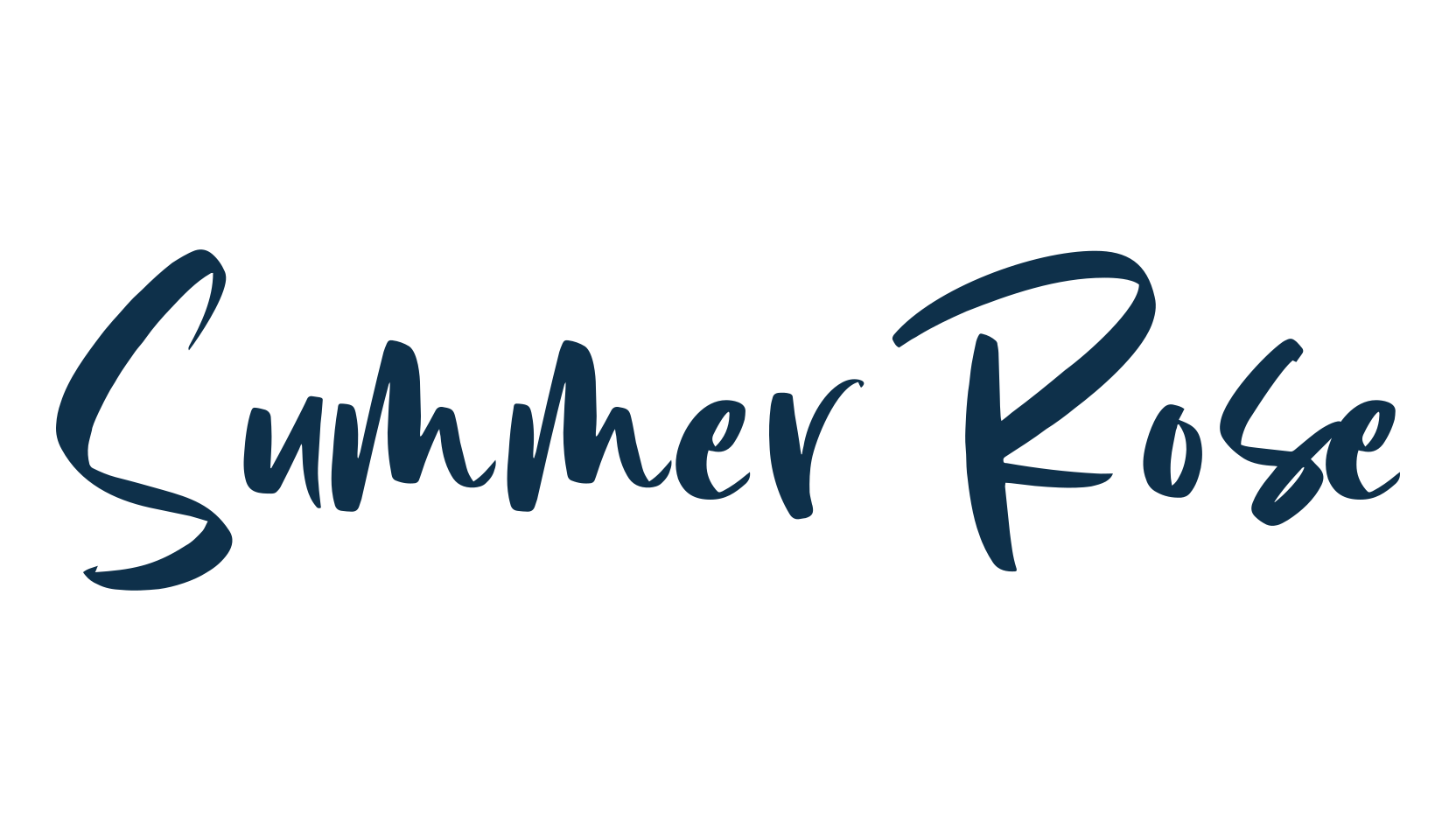 Summer Rose, handwriting font preview