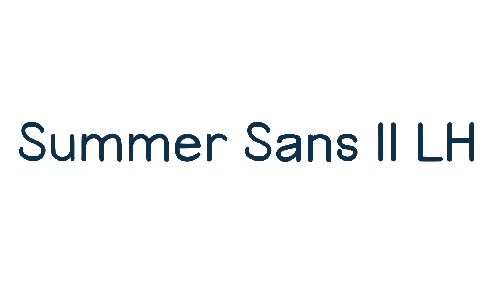 Summer Sans II LH, fancy various basic font preview