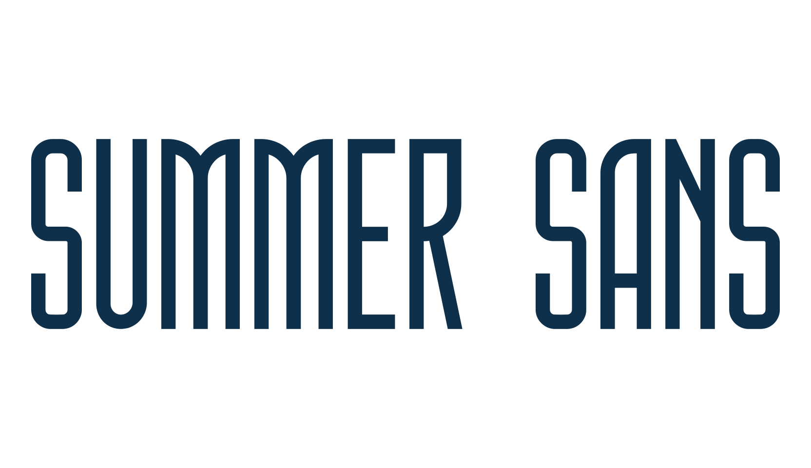 Summer Sans, basic sans serif font preview
