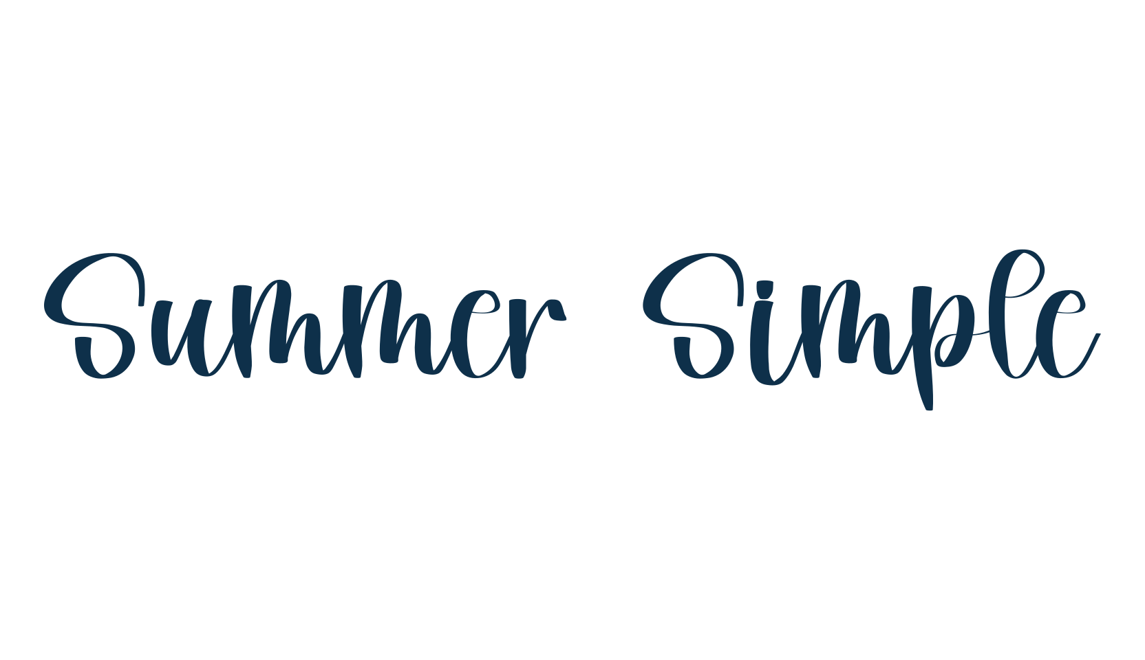 Summer Simple, display market font preview