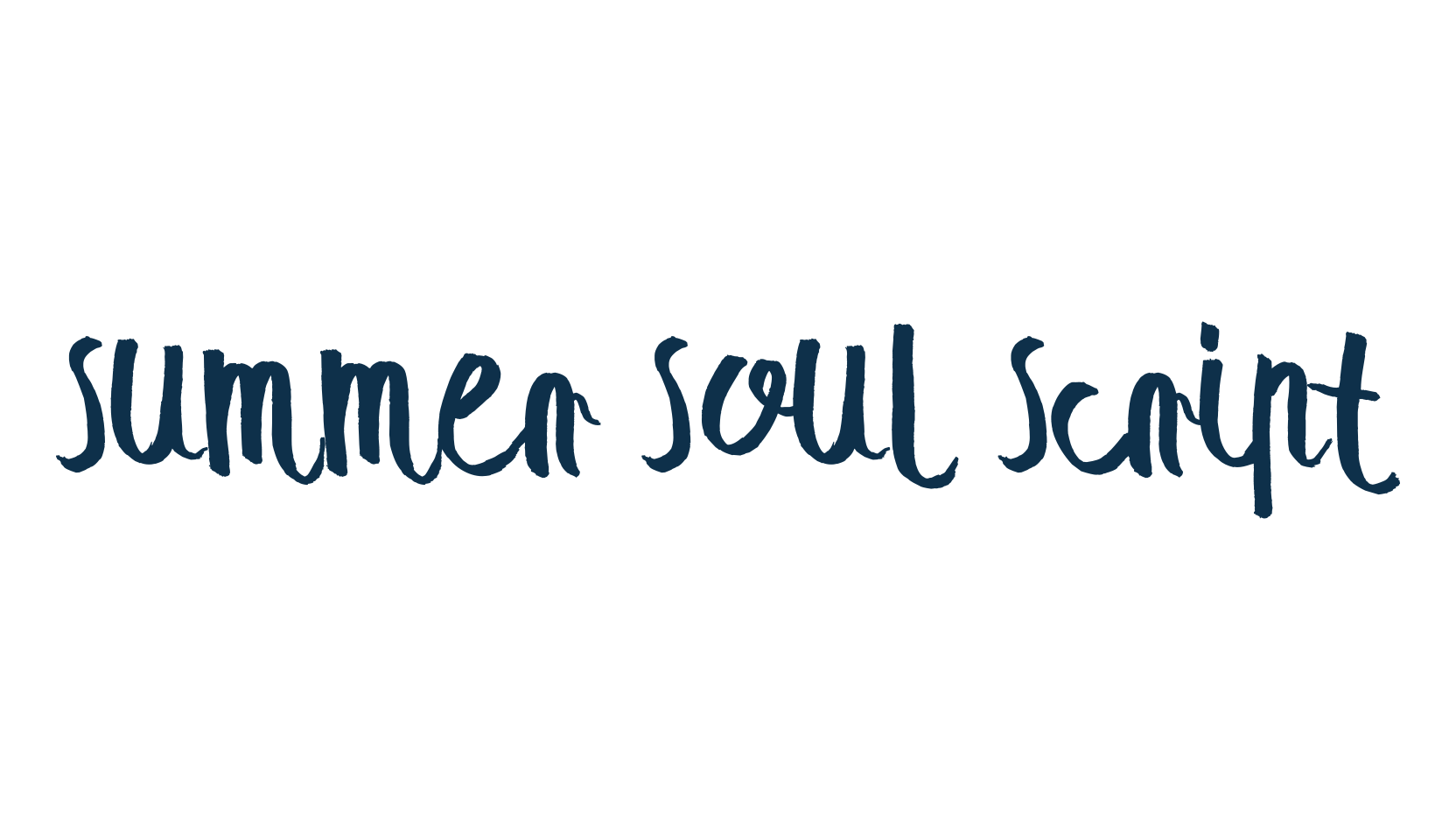Summer Soul Script, brush font preview