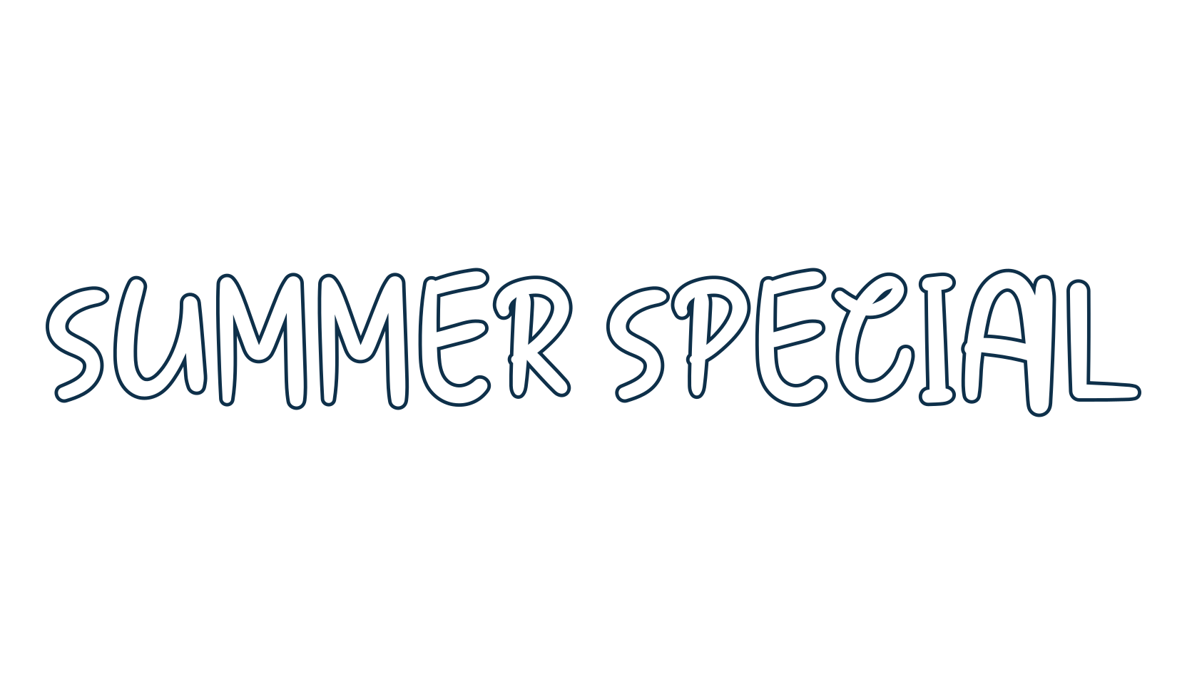 Summer Special, fancy decorative font preview