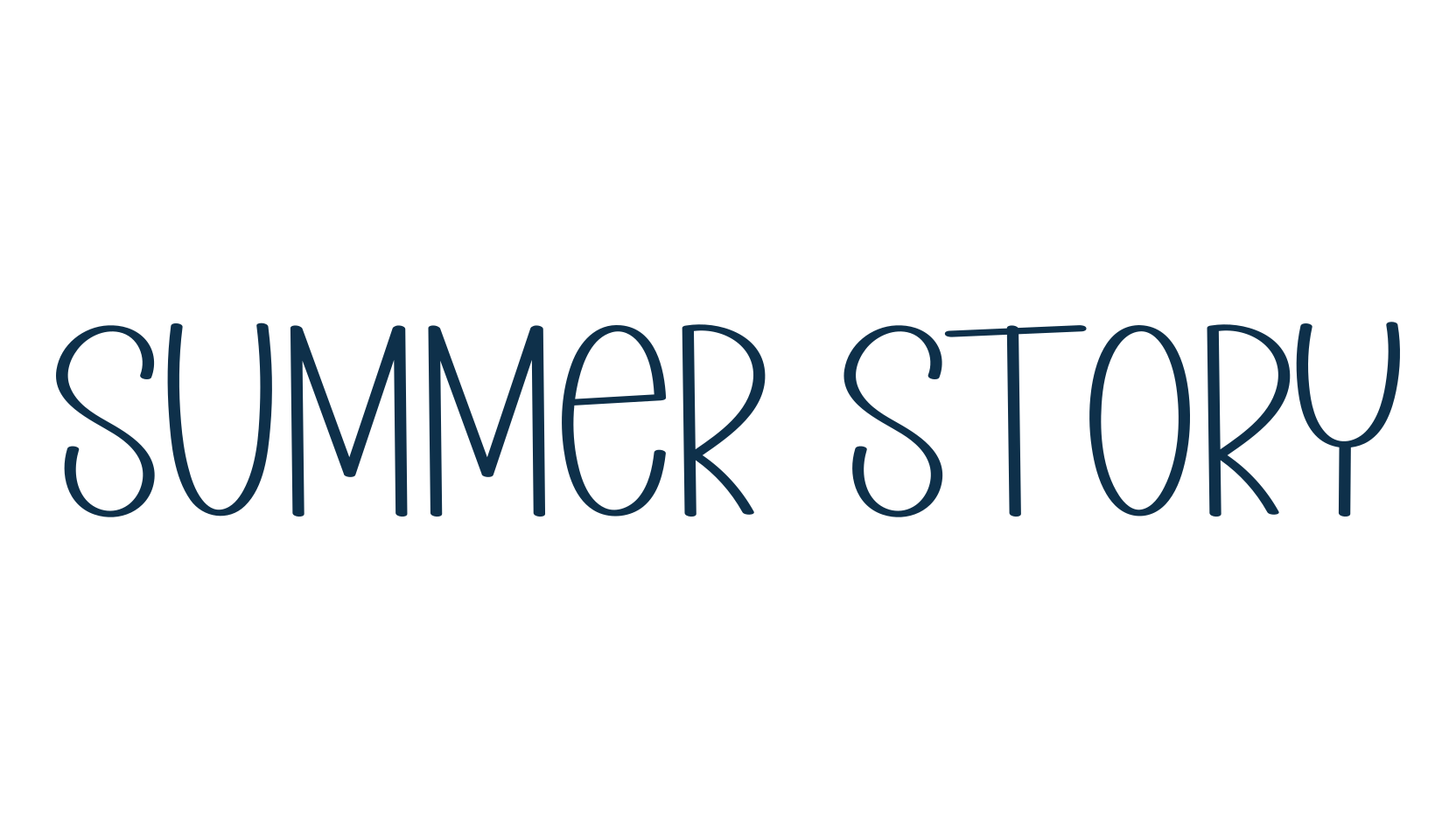 Summer Story, script handwritten fancy decorative calligraphy font preview