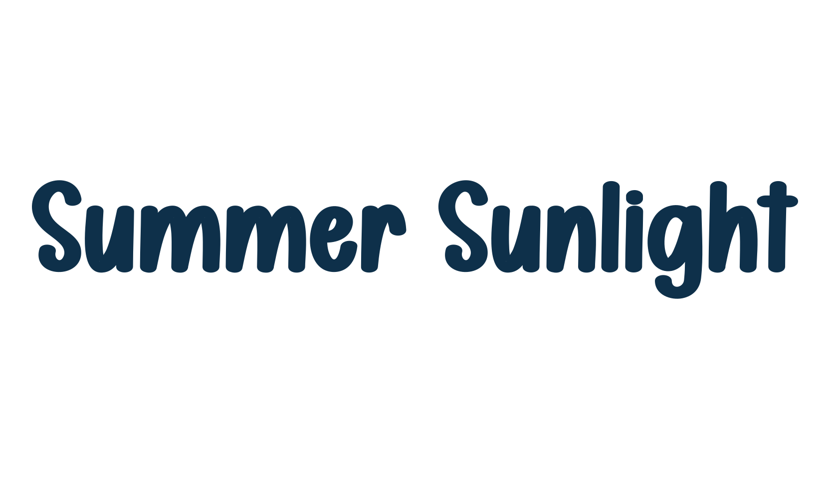 Summer Sunlight, fancy various decorative script calligraphy font preview