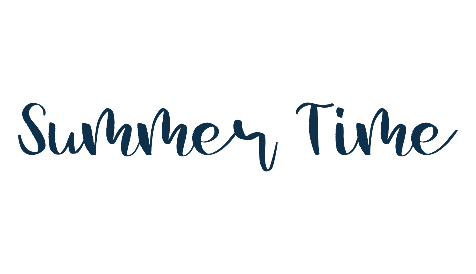 Summer Time, handwriting font preview