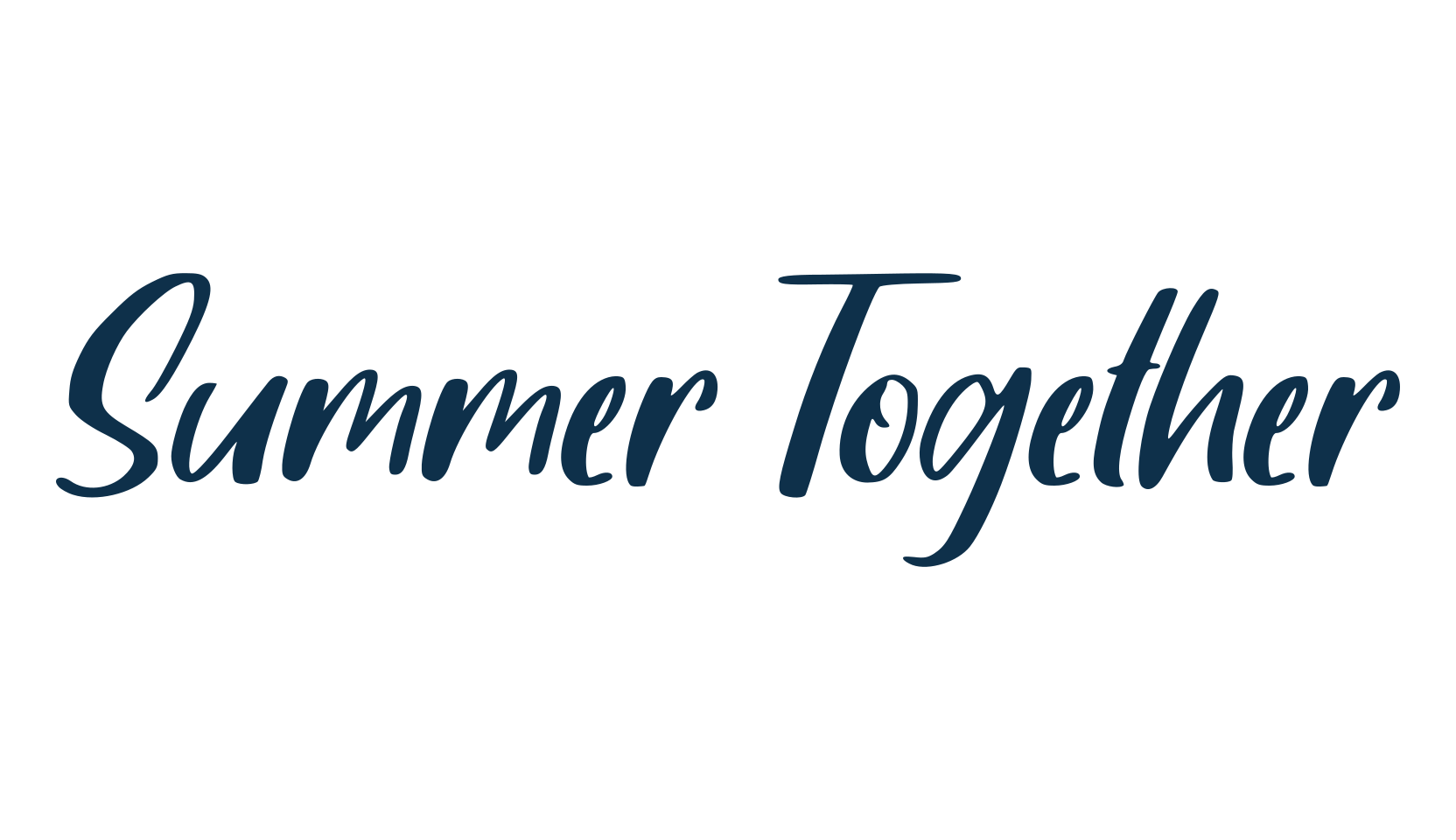 Summer Together, handwriting font preview