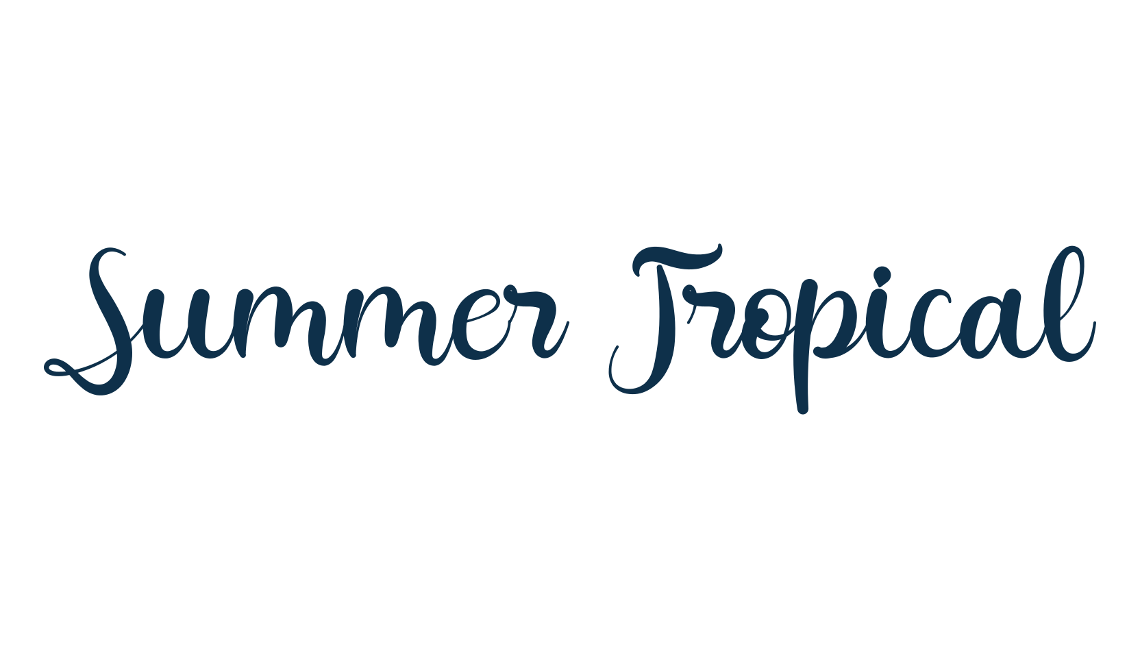Summer Tropical, display market font preview