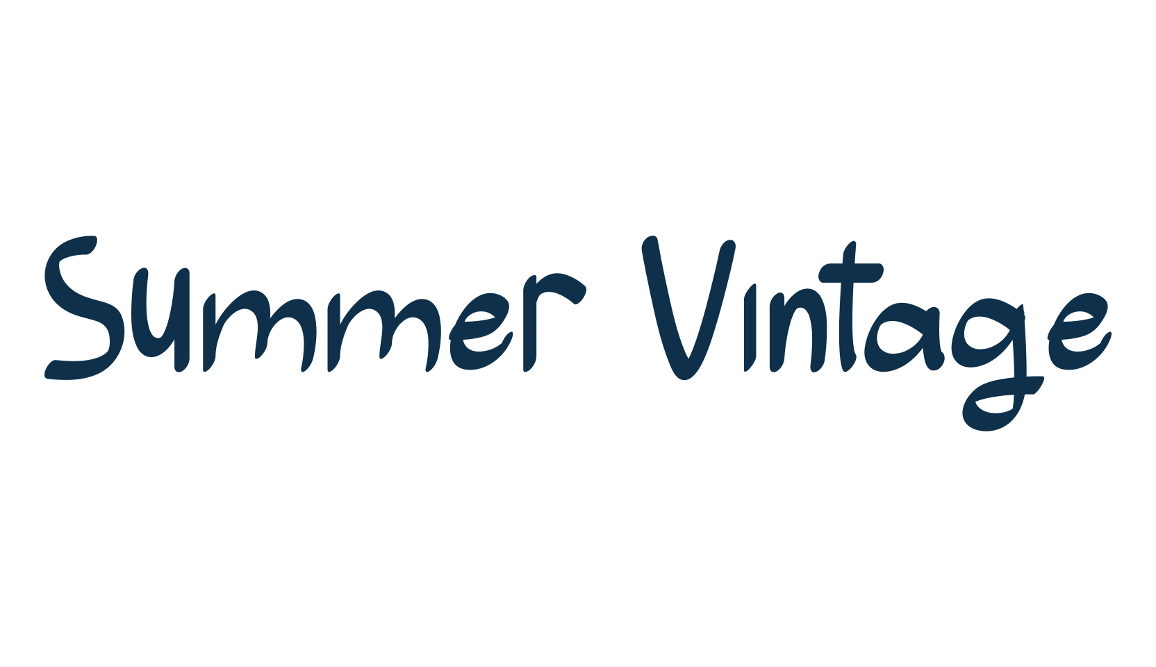 Summer Vintage, script handwritten fancy decorative calligraphy font preview
