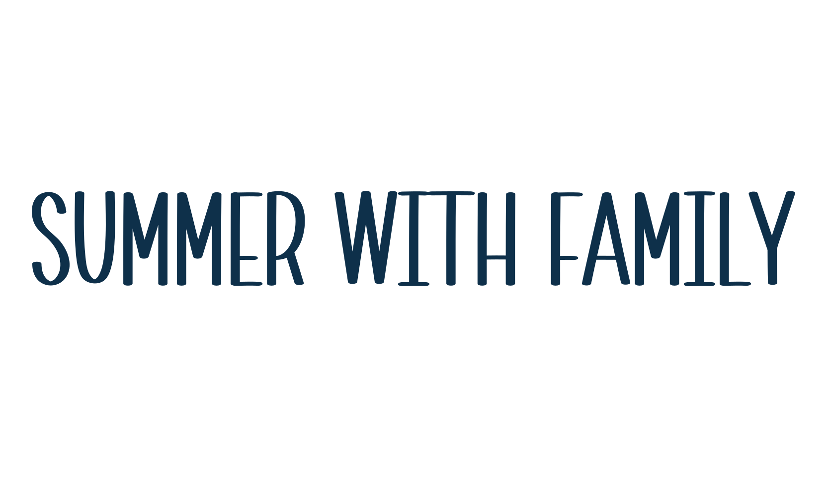 Summer With Family, fancy various decorative font preview
