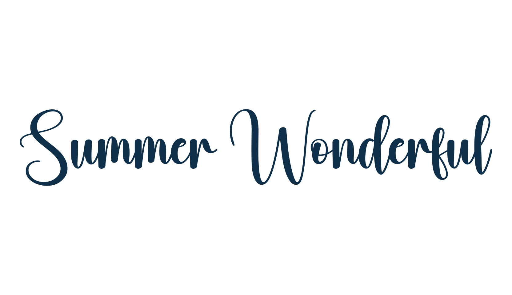 Summer Wonderful, fancy various decorative script calligraphy font preview