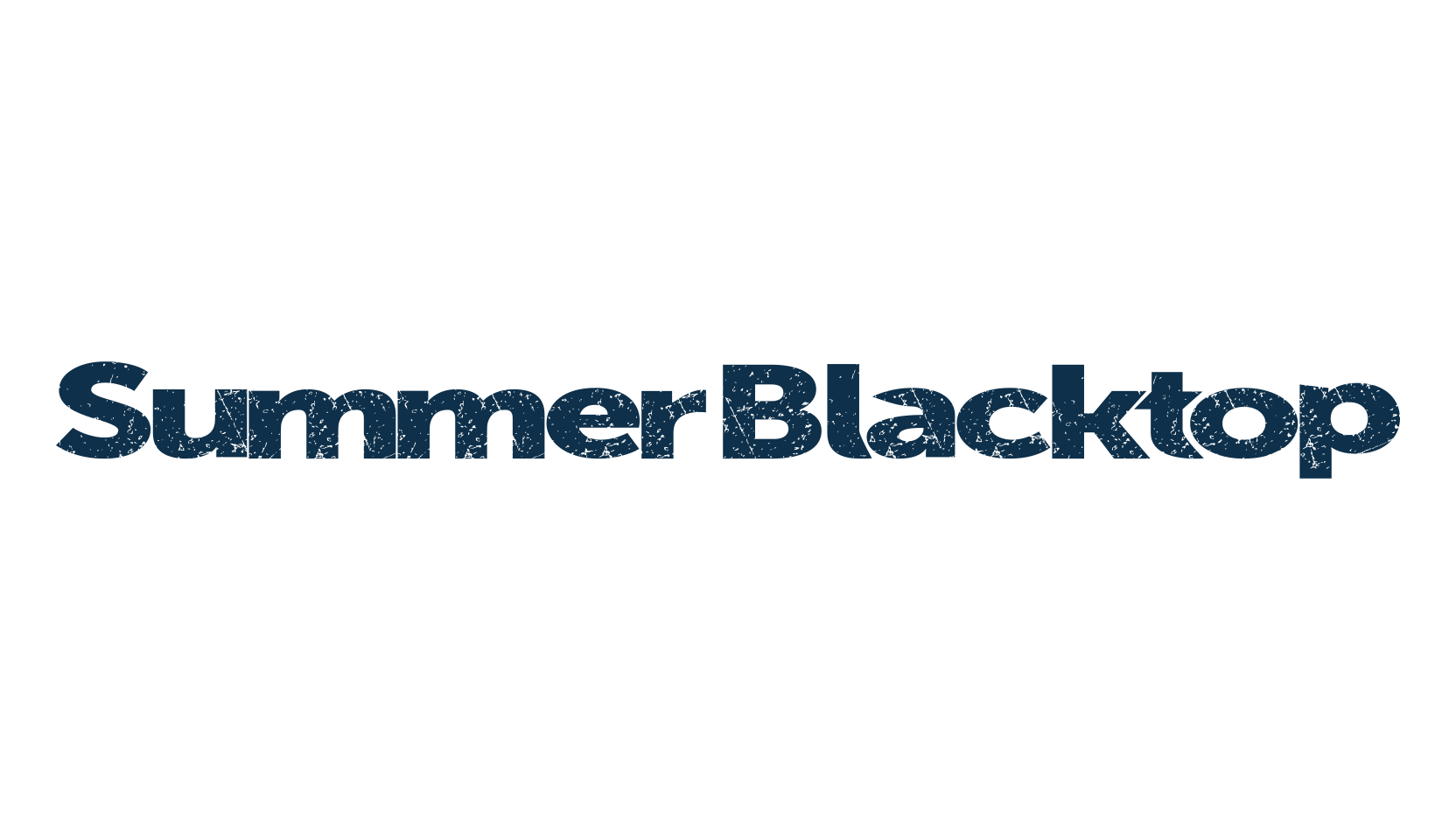 Summer Blacktop, eroded font preview