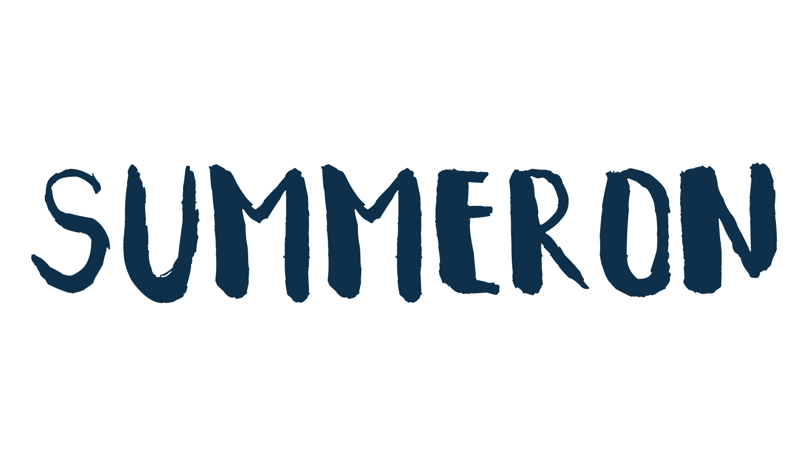 Summeron, cartoon font preview