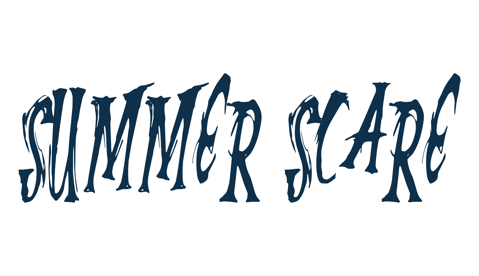 Summer Scare, halloween font preview