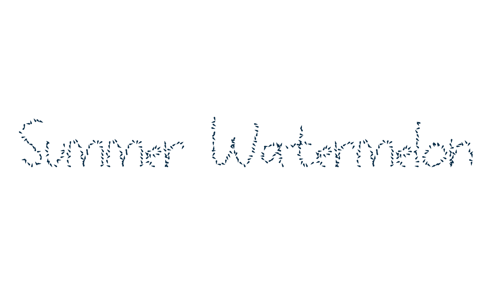 Summer Watermelon, fancy decorative font preview