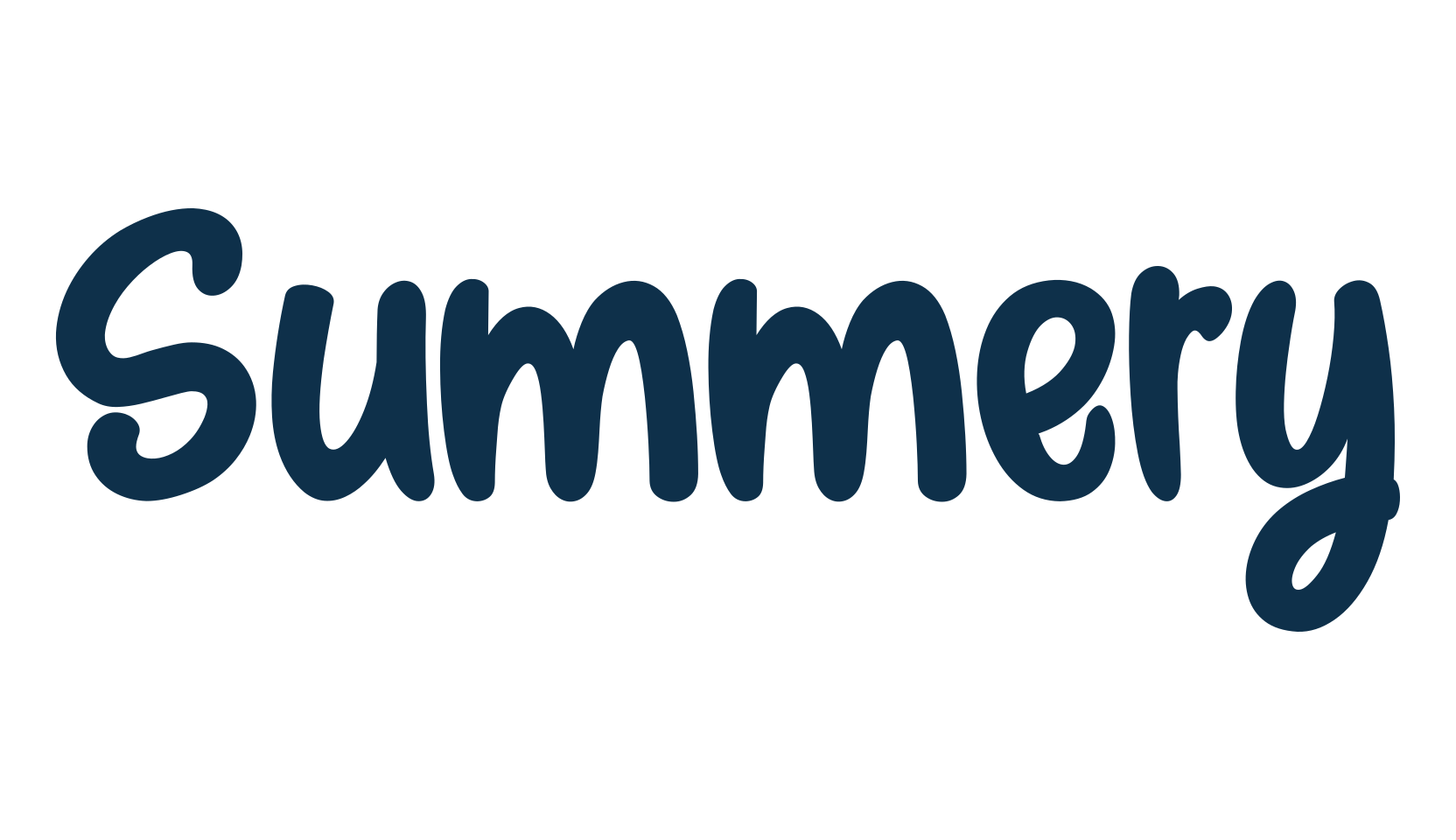 Summery, various font preview