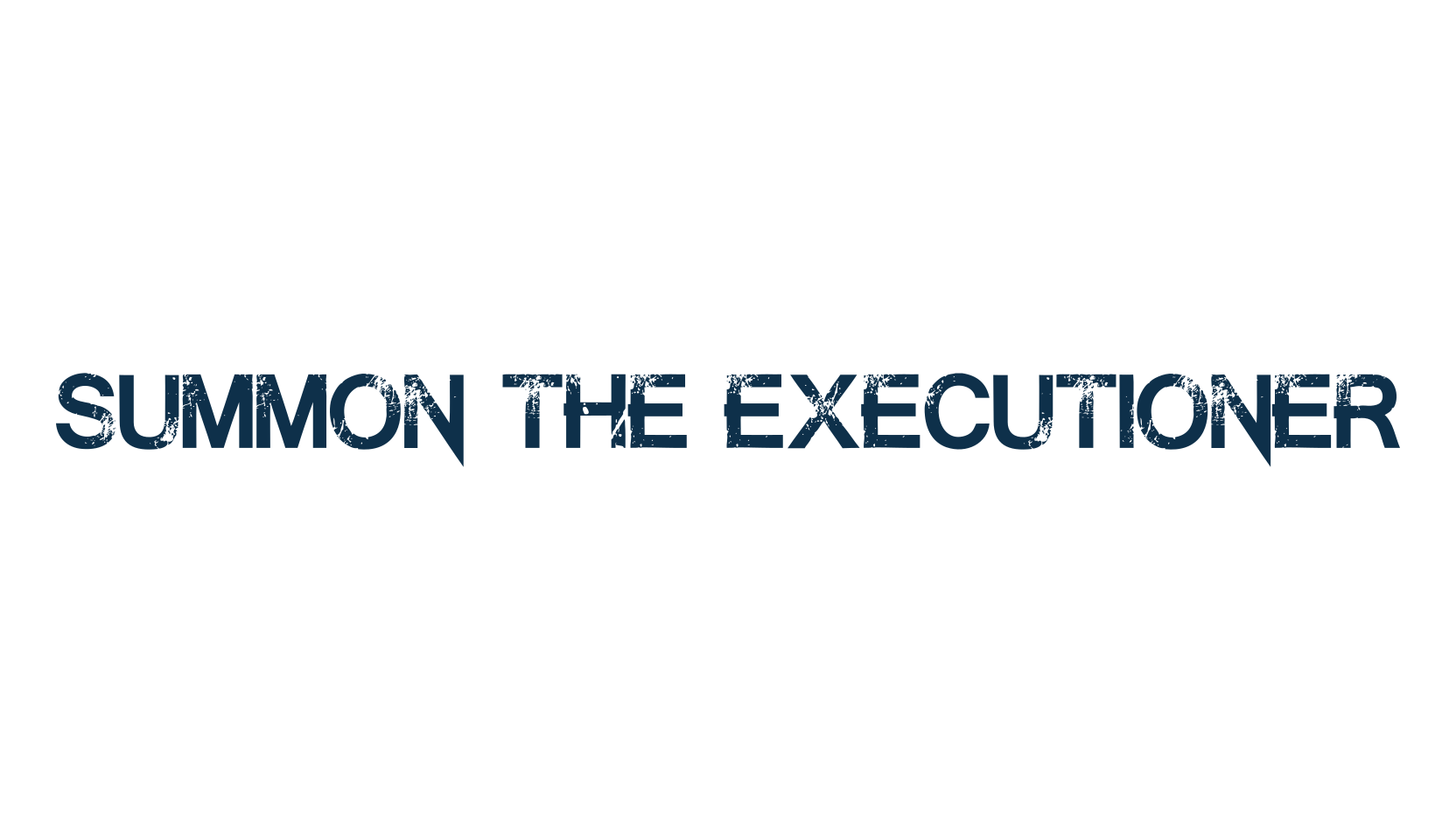 Summon the Executioner, fancy eroded decorative font preview
