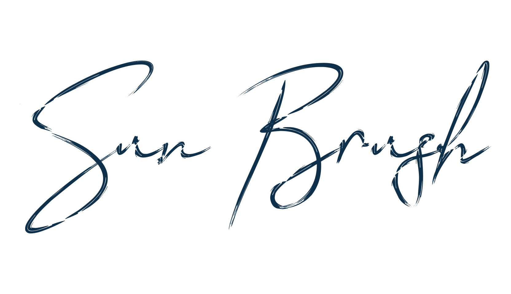 Sun Brush, handwriting font preview