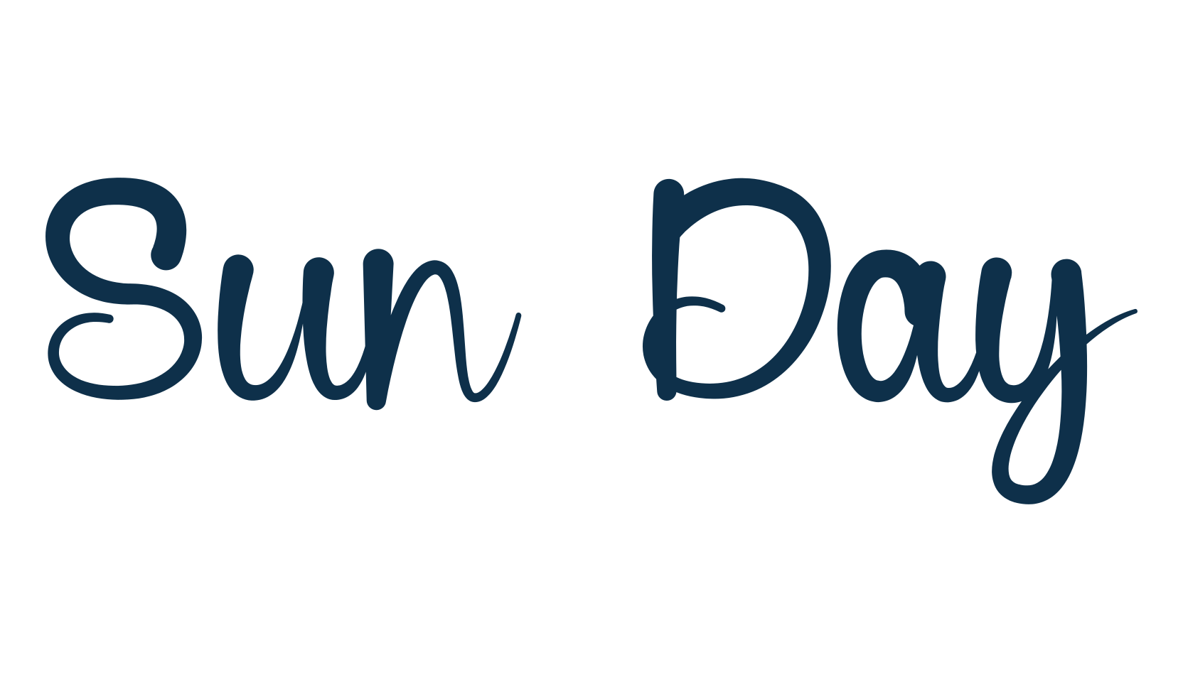Sun Day, display market font preview