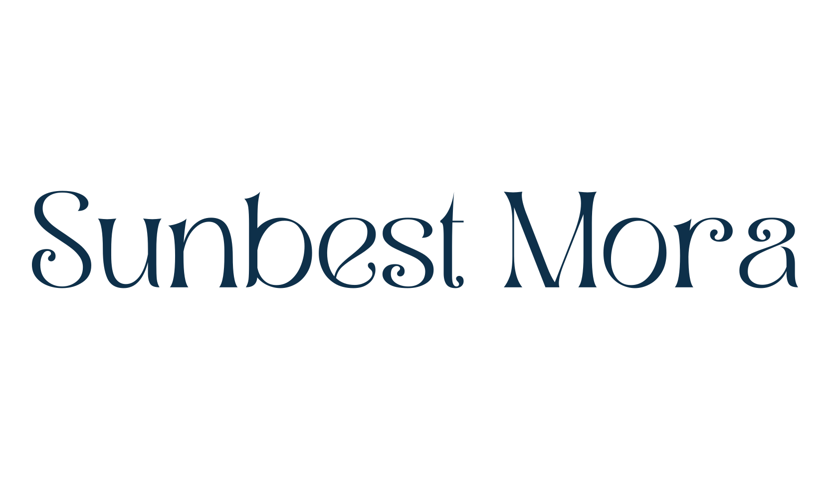 Sunbest Mora, basic serif font preview
