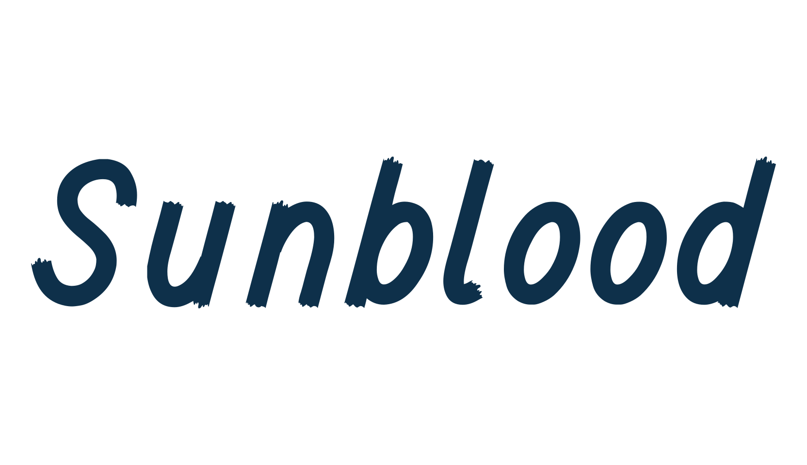 Sunblood, script brush fancy decorative calligraphy font preview