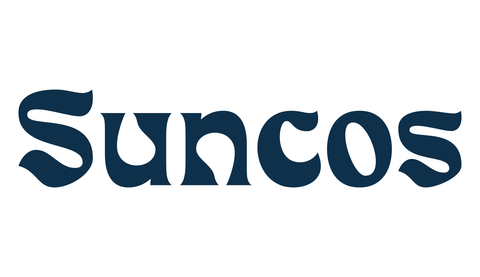 Suncos, fancy groovy decorative font preview