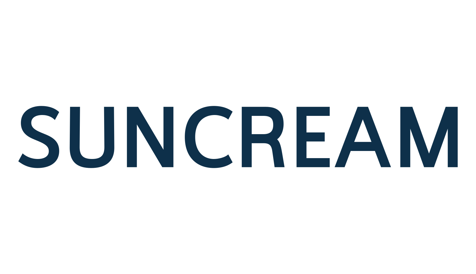 Suncream, basic sans serif font preview