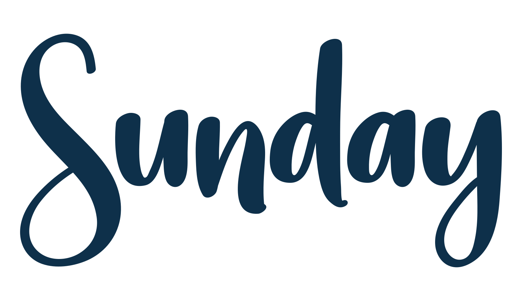 Sunday (sunday-11), various font preview