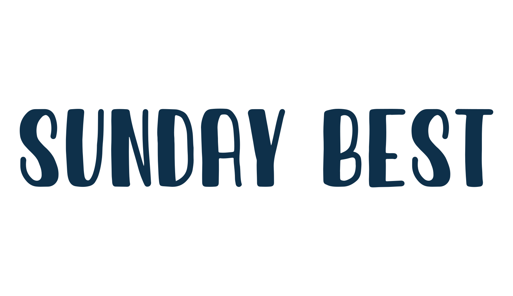 Sunday Best, various font preview