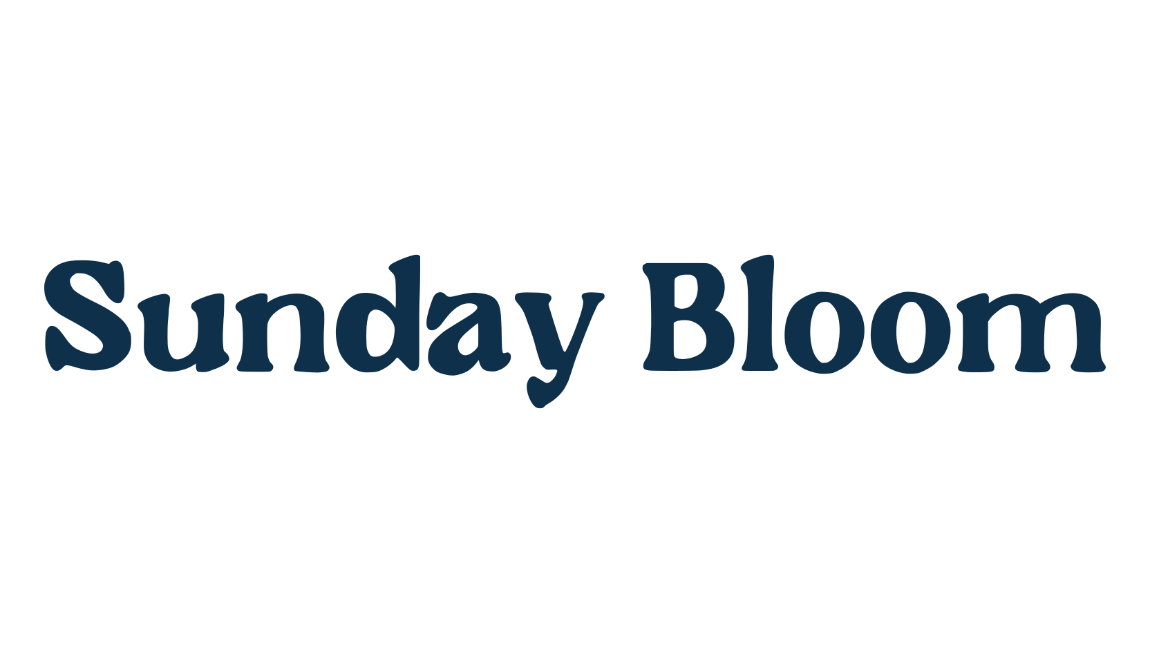 Sunday Bloom, basic serif font preview