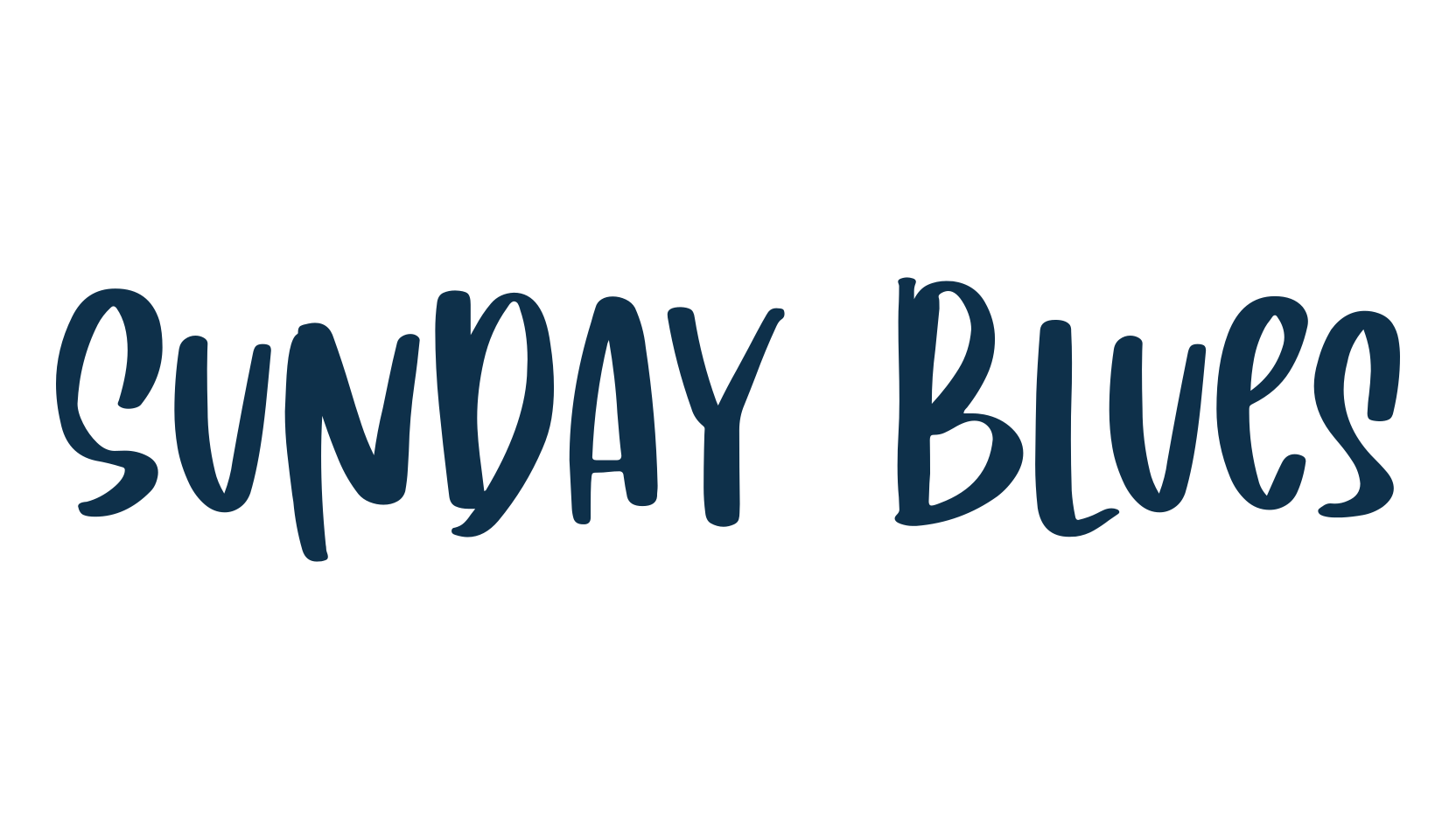 Sunday Blues, script brush fancy decorative calligraphy font preview