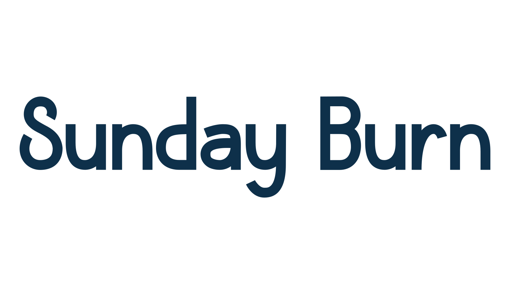 Sunday Burn, retro font preview